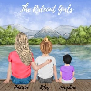 Custom Illustrated Grandkids Portraits